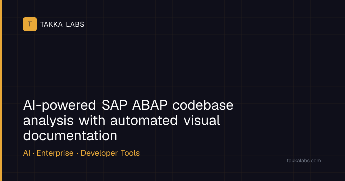 AI-powered SAP ABAP codebase analysis with automated visual documentation